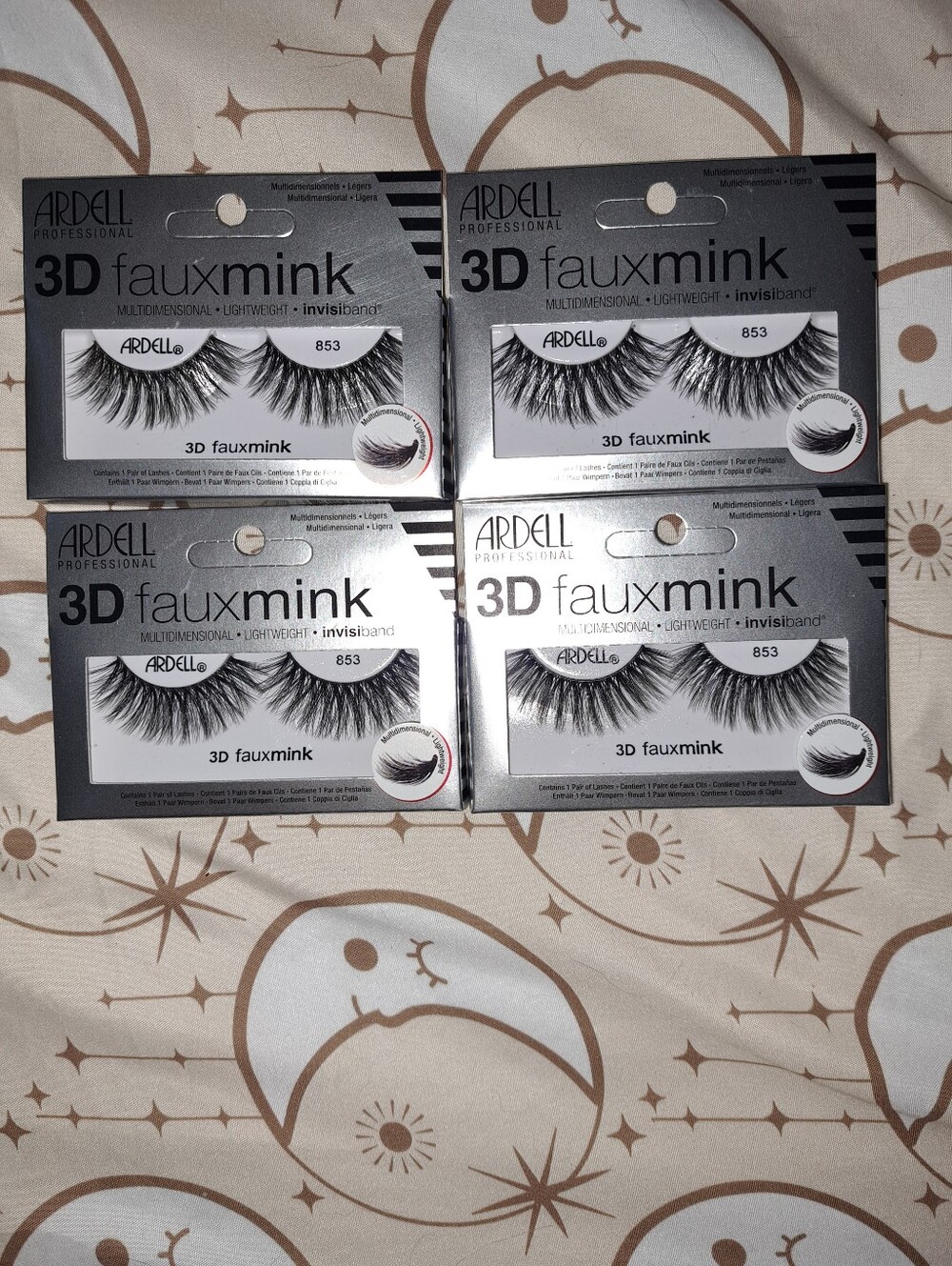 Ardell 3D Faux Mink Lashes - Black (Pack of 4)